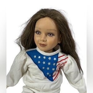 My Twinn Doll pink eyes brown hair 1996